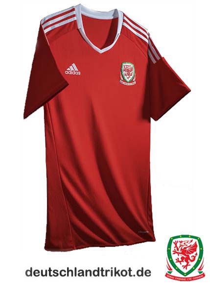 T-Shirt Wales Fahne Flagge 2016 EM Trikot Shirt für Fans mit Tickets Euro