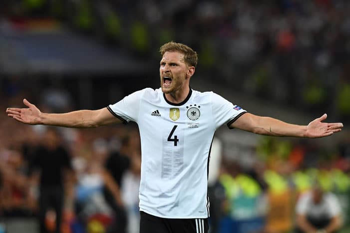 Benedikt Hoewedes gegen Frankreich am 7.Juli 2016 bei der EM 2016 . AFP PHOTO / FRANCK FIFE