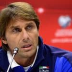 Italy's coach Antonio Conte attends a press conference in Baku on October 9, 2015 on the eve of the UEFA Euro 2016 Group H qualifying football match between Azerbaijan and Italy. AFP PHOTO / TOFIK BABAYEV