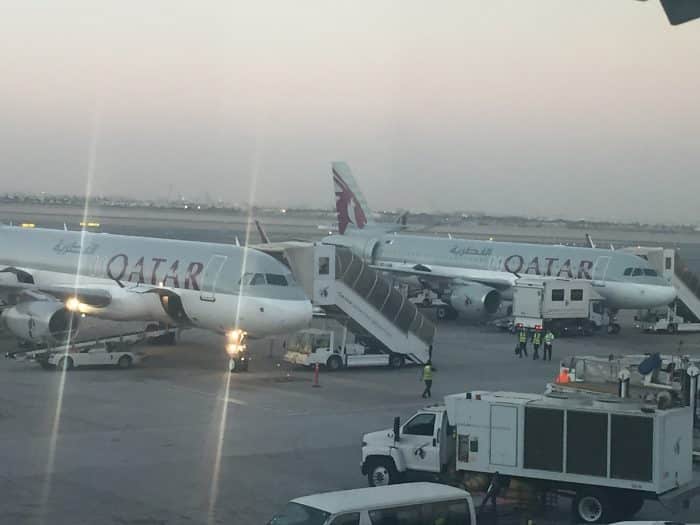 Katar - vor allem bekannt durch die staatliche Fluglinie Qatar Airways (Foto: eigenes Archiv)
