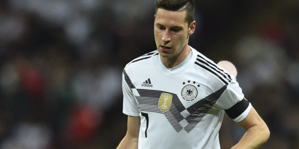 Julian Draxler im neuen DFB Trikot 2018 beim Länderspiel Deutschland gegen England (Foto AFP)