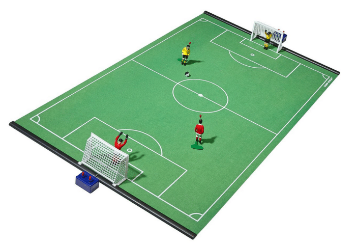 Wie sieht das Tipp-Kick Spielfeld aus?