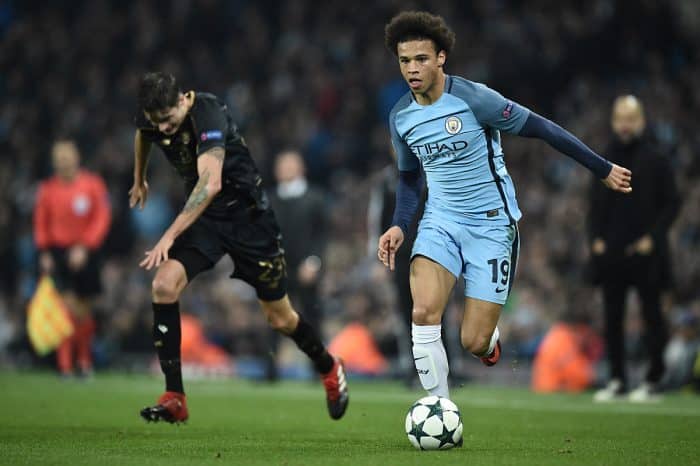 Leroy Sané von Manchester City - sein Marktwert beträgt nun schon 75 Mio. EUR! (Foto AFP)