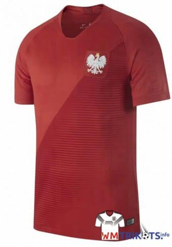 Das neue weiße Awaytrikot von Polen 2018 von nike.