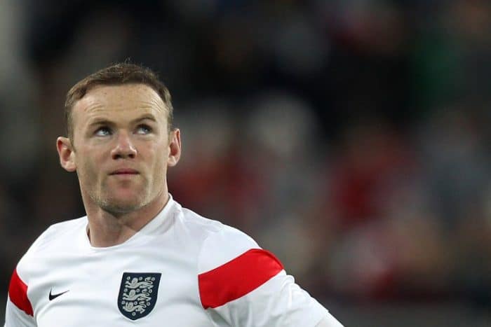 England’s Stürmer Wayne Rooneybeim Freundschaftsspiel gegen Italien am 31.März 2015 im „Juventus Stadium“ in Turin. AFP PHOTO / MARCO BERTORELLO