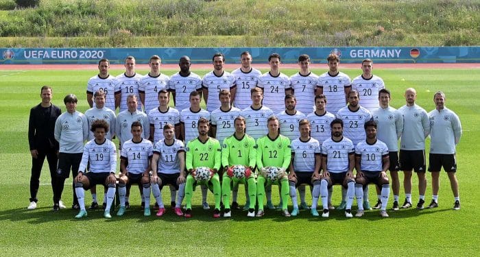 Der deutsche DFB Kader in Herzogenaurach am 11.Juni 2021 (Foto AFP)