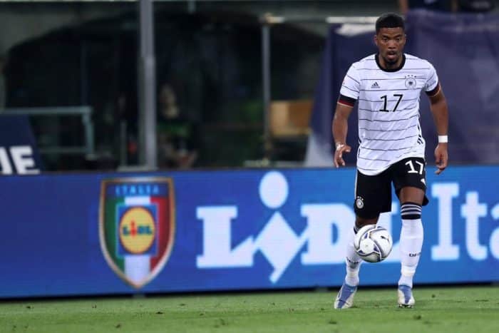 Benjamin Henrichs im DFB Trikot 2021/22 beim Uefa Nations League Group C Spiel gegen Italien (Copyright depositphotos.com / canno73)
