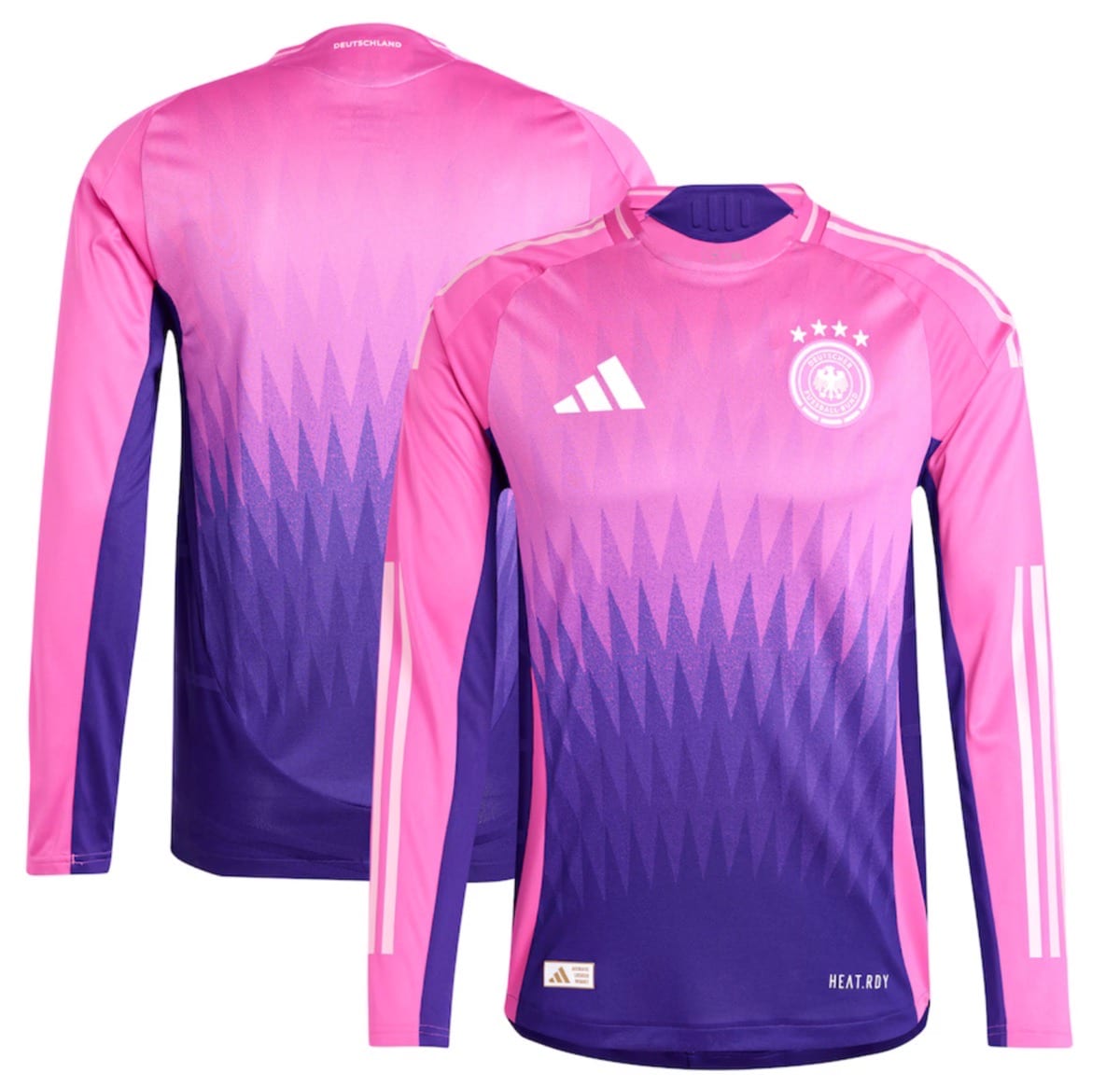 Neues pinkes Deutschland EM Auswärtstrikot 2024 kaufen in Pink & Lila
