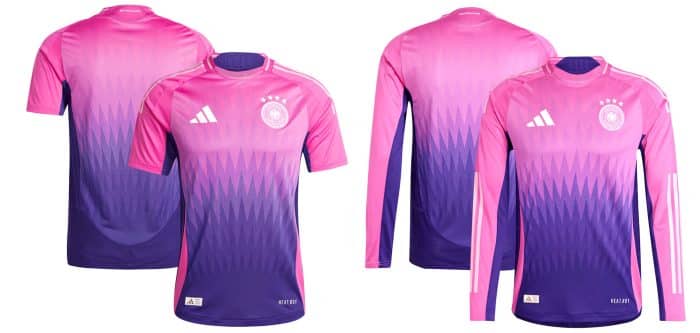 Neues pinkes Deutschland EM Auswärtstrikot 2024 kaufen in Pink & Lila