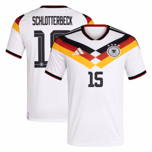 Im November 2025 trägt das DFB Trikot 2026 Nico Schlotterbeck die Rückennummer 15.