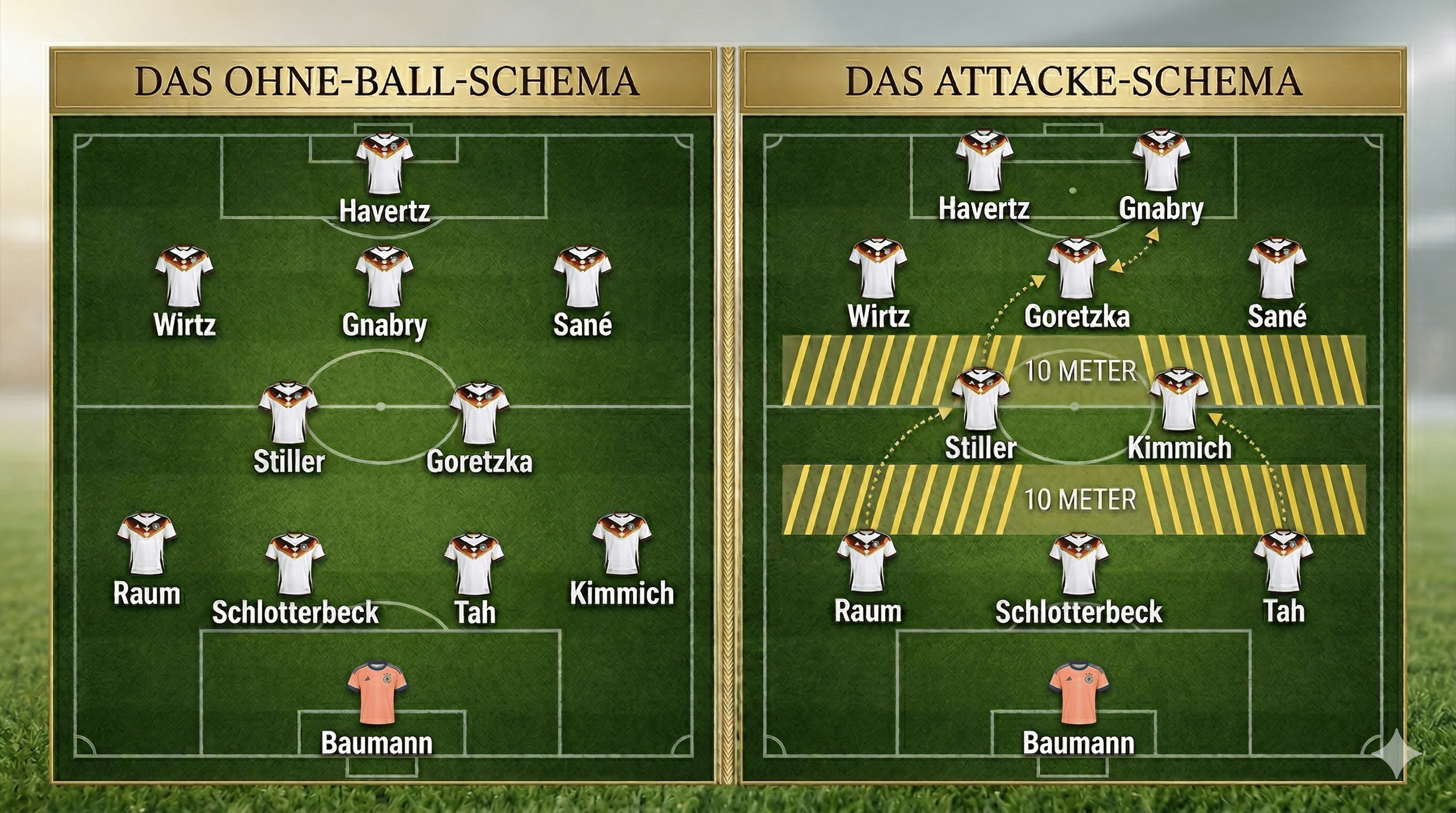 Aufstellung Deutschland heute: Wie funktioniert der 10-Meter Trick für den WM 2026 Titel?