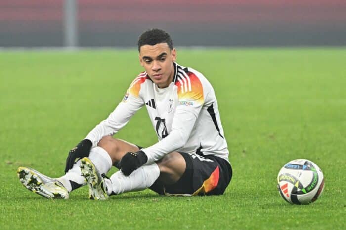 Jamal Musiala bei der UEFA EURO 2024(Photo by Attila KISBENEDEK / AFP)