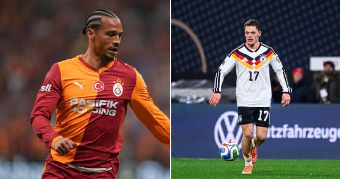 Sané und Wirtz gegeneinander (Foto aFP/Depositphotos.com)