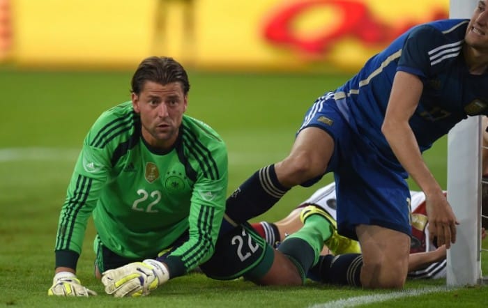 Roman-Weidenfeller-beim-Freundschafts-Länderspiel-gegen-Argentinien-am-3.09.2014-Foto-AFP